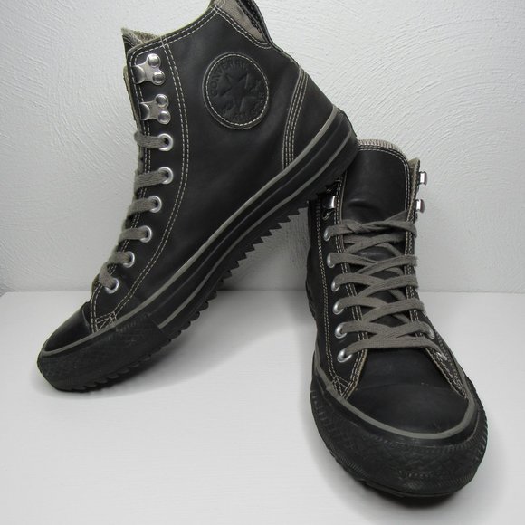 Converse Chuck Taylor Hiker High Top Gray Black Sneakers Men's 9 Women's 11